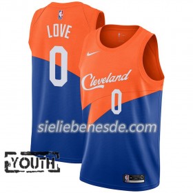Kinder NBA Cleveland Cavaliers Trikot Kevin Love 0 2018-19 Nike City Edition Blau Swingman